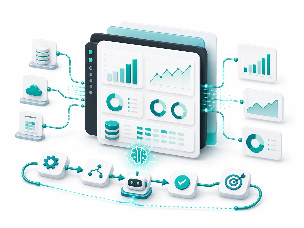 Data & Automation Solutions visual interface illustration