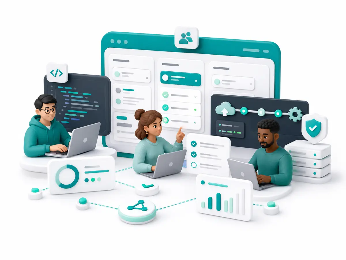 Team as a Service visual interface illustration